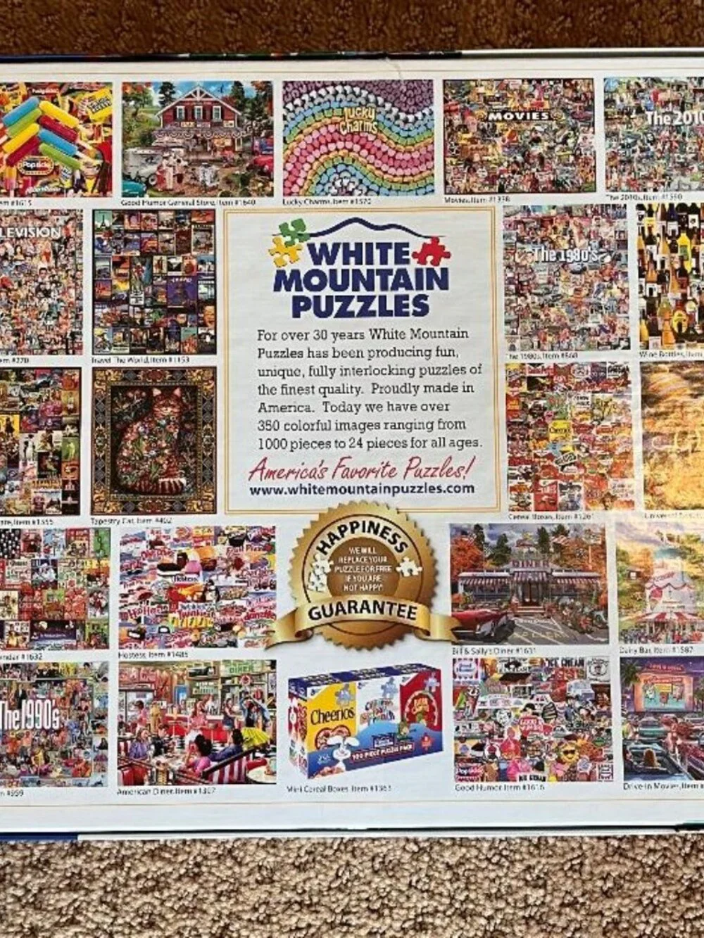 PUZZLE CATS BY JOELLE McINTYRE Complete WHITE MOUNTAIN 1000 pc + poster #1650
